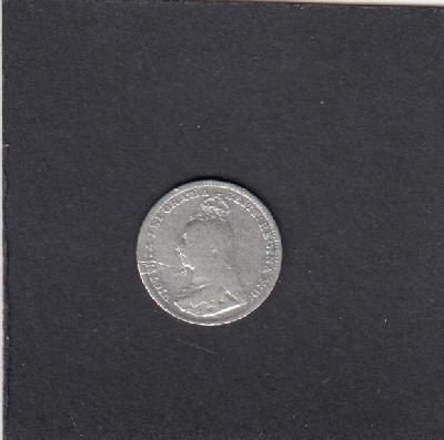 Beschrijving: 3 Pence VICTORIA 